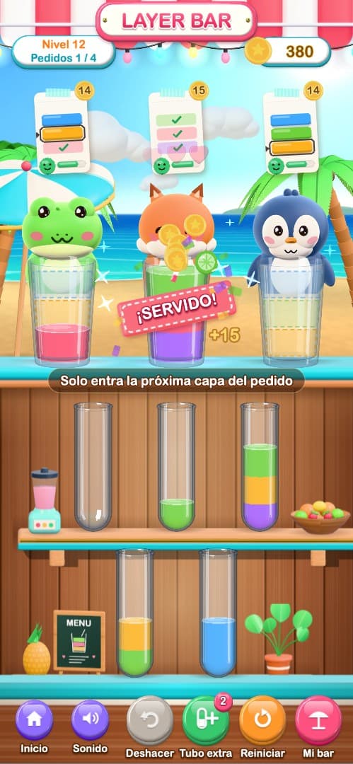 Layer Bar: Drink Sort: captura 2 de 4